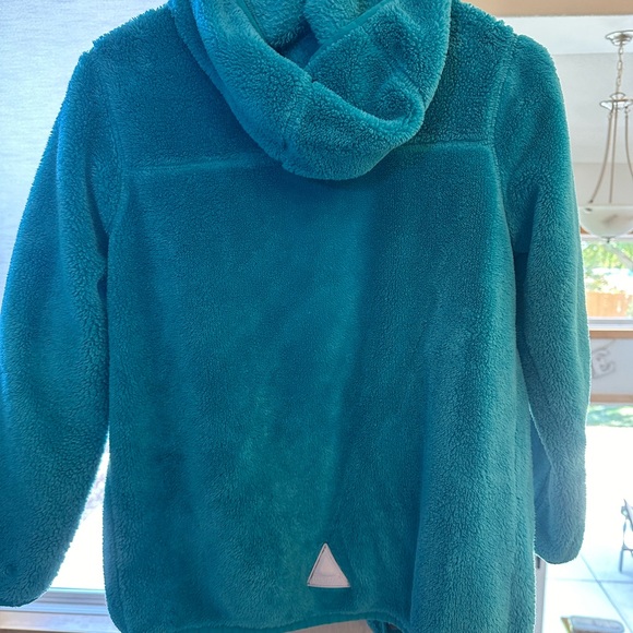 L.L. Bean Fleece Jacket-Youth Large-Teal - Picture 2 of 5